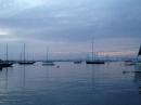 Newport Harbor at dusk